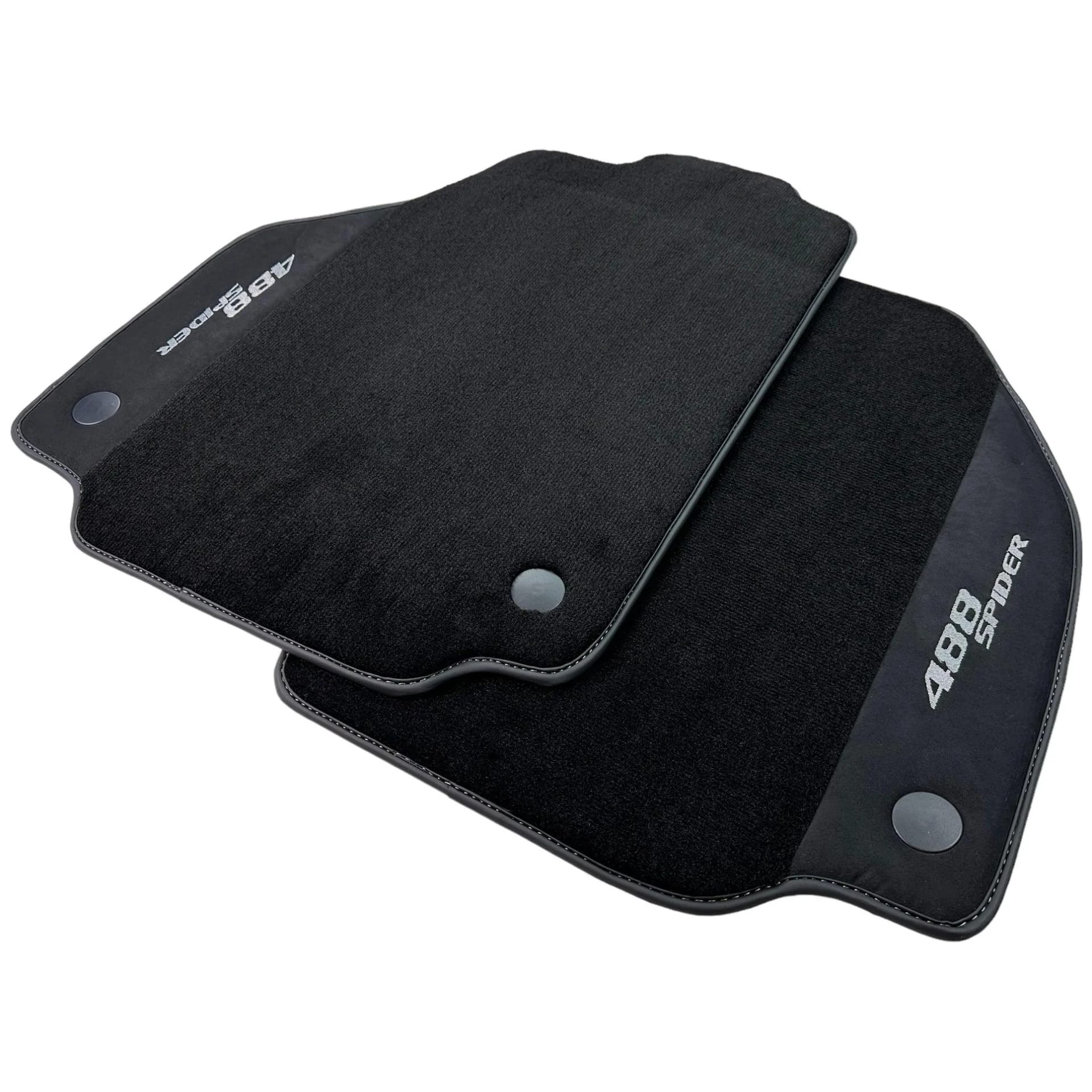 Custom fit Ferrari 488 floor mats in premium quality material, featuring precise fitment for optimal protection and style.