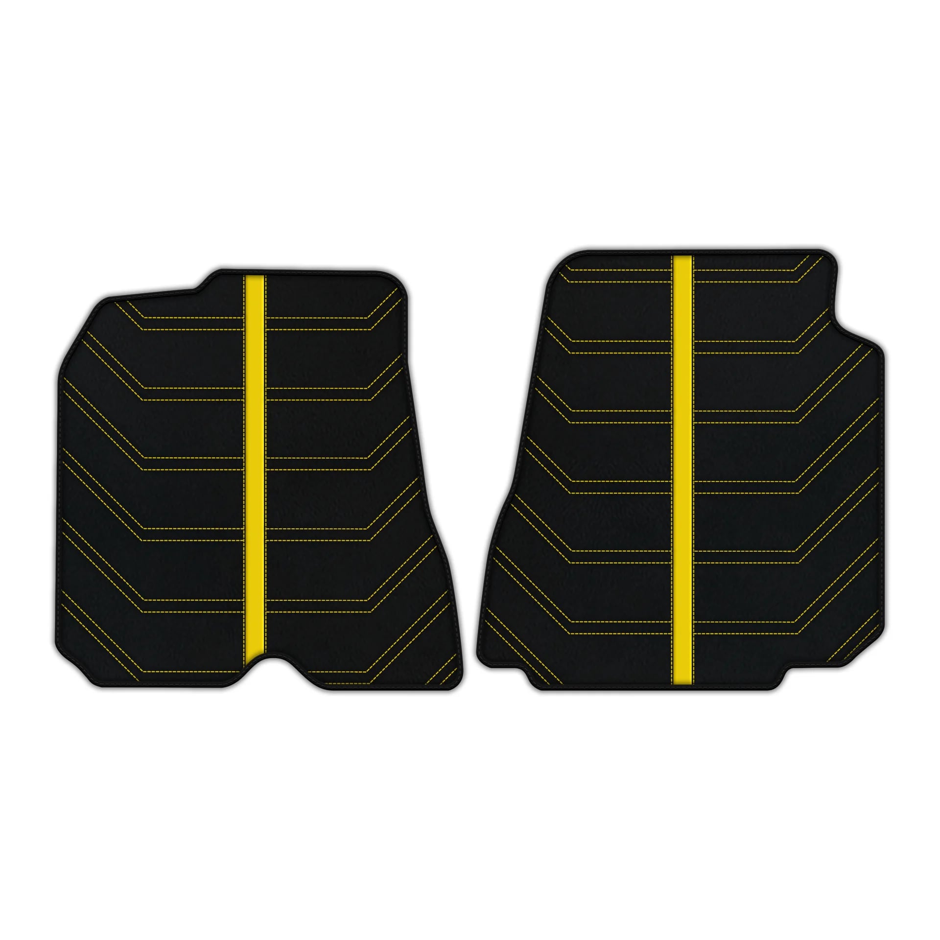 Ferrari F12 Berlinetta luxury leather floor mats with premium stitching and embroidered logo 2012-2022