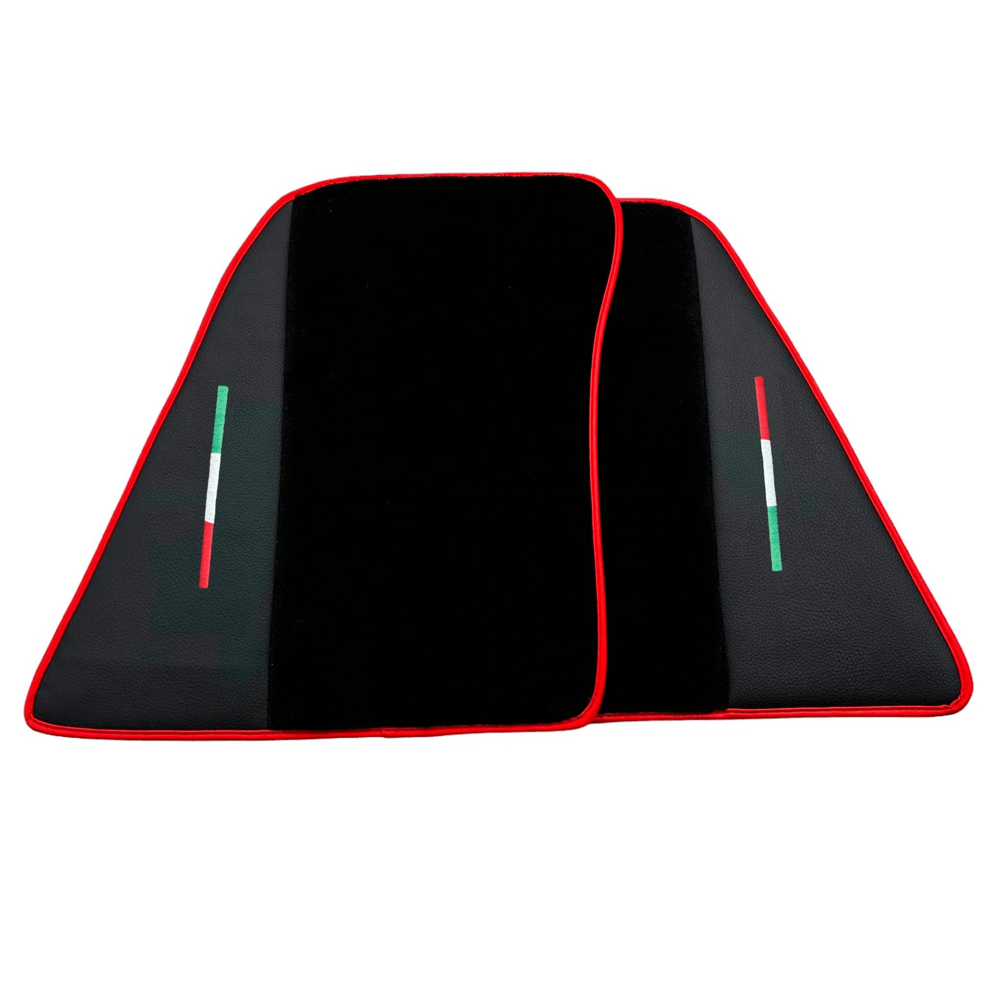 Ferrari 296 GTB custom fit floor mats, premium quality with precise fitment, featuring a stylish black design and red accents