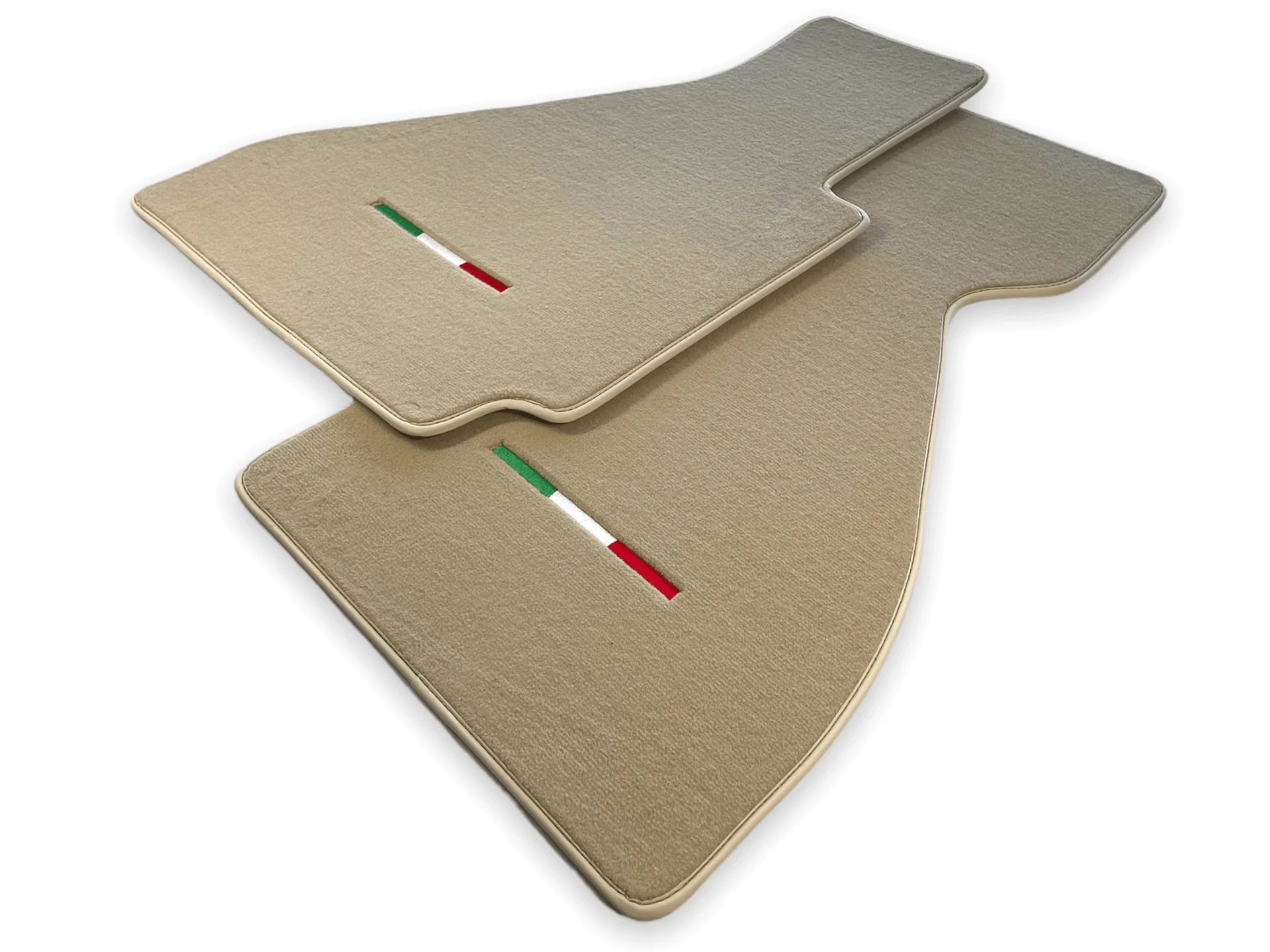 Floor Mats For Ferrari 328 GTB 1985-1989 Beige Autowin Brand Italian Edition