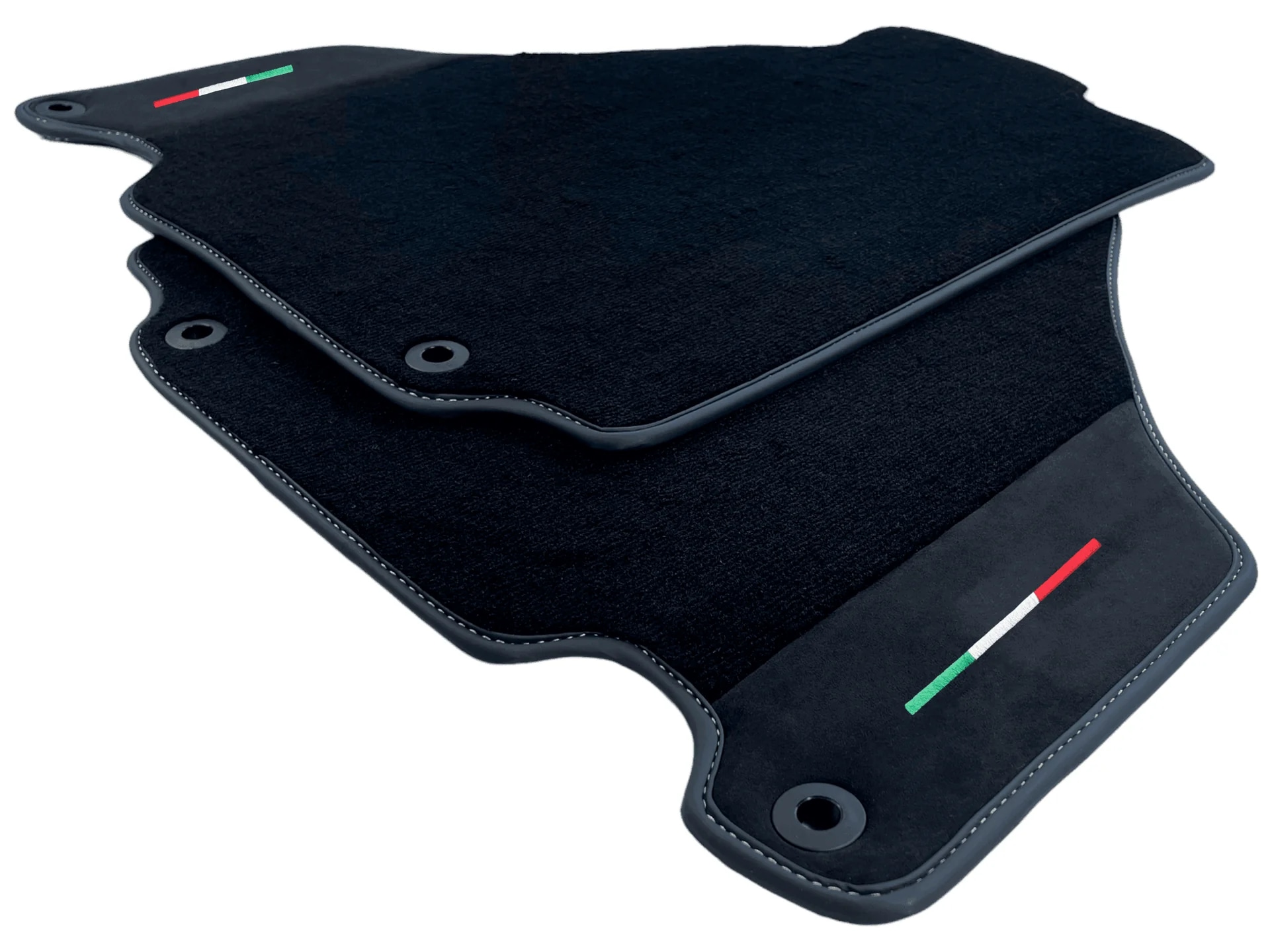 高品質素材で作られたFerrari 360用カスタムフロアマット、精密なフィット感とスタイリッシュなデザイン。