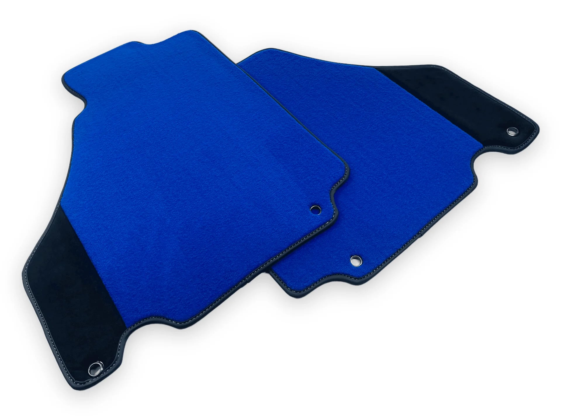Blue Floor Mats for Ferrari 360 Modena 1999-2005 with Alcantara Leather