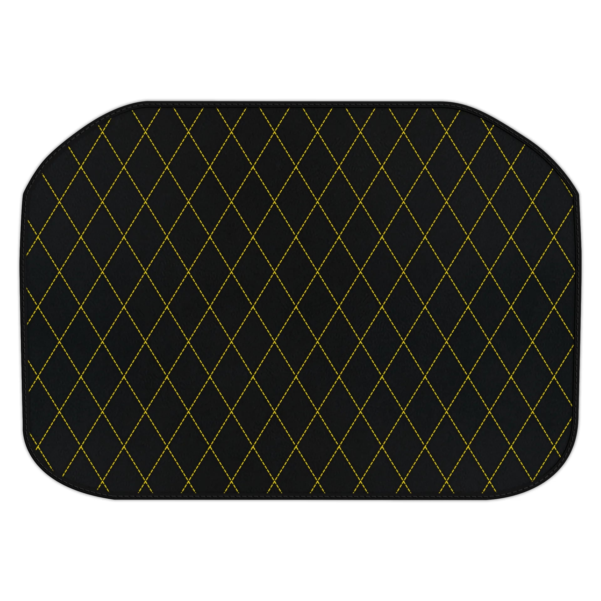 Customizable Leather Trunk Floor Mats with Single Diamond Pattern for Ferrari 456 (1992-2003)