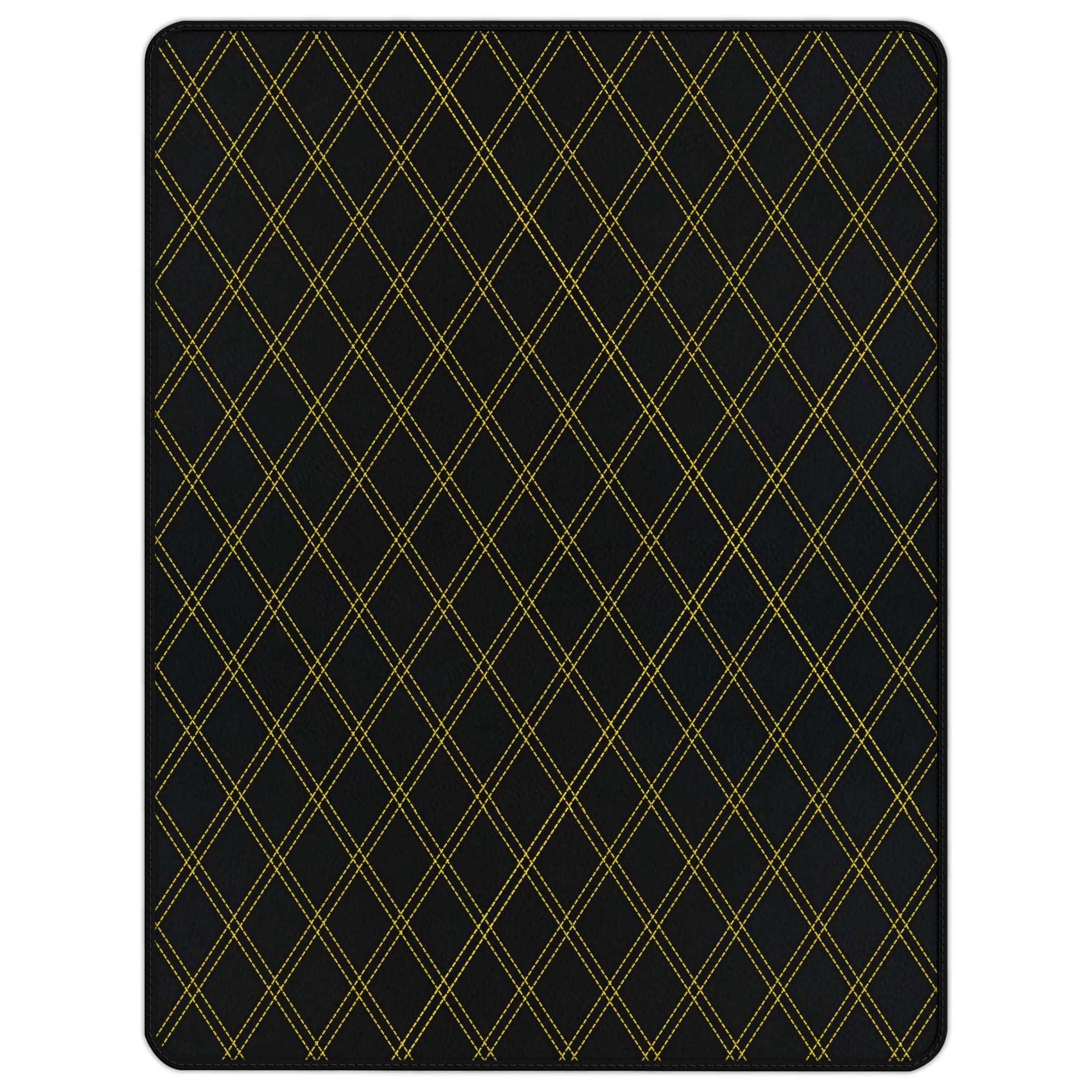 Ferrari 488スパイダー (2016-2022) 用カスタマイズ可能なダブルダイヤモンドパターンレザートランクフロアマット