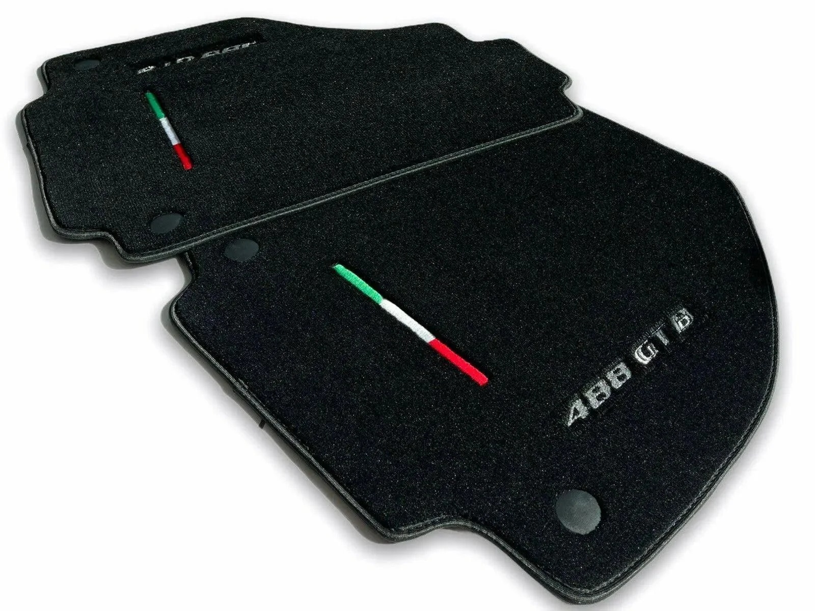 Ferrari 488 floor mats, custom fit, premium quality material, precise fitment, designed for optimal vehicle protection.