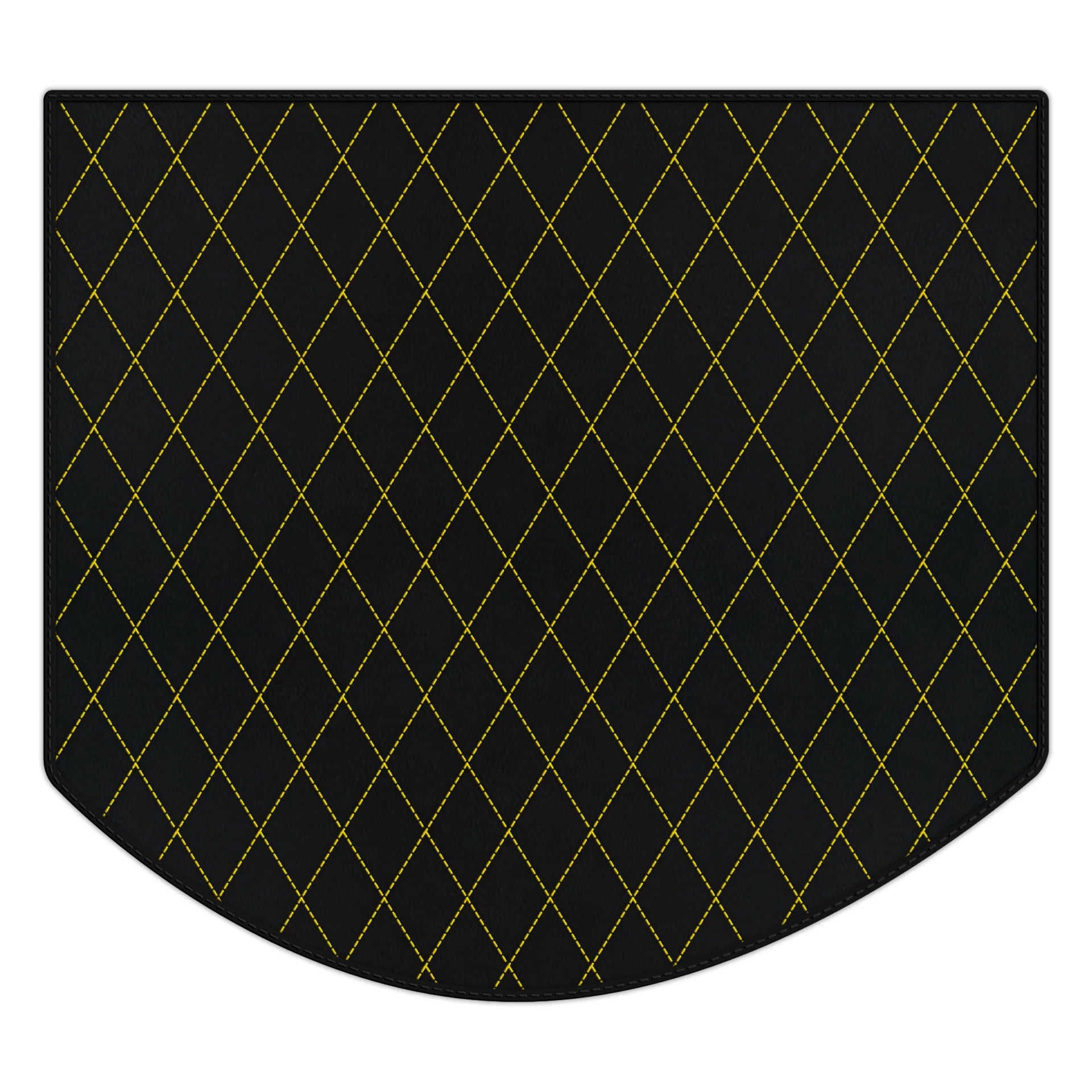 Customizable Leather Trunk Floor Mats with Single Diamond Pattern for Ferrari 512 TR (1992-1994)