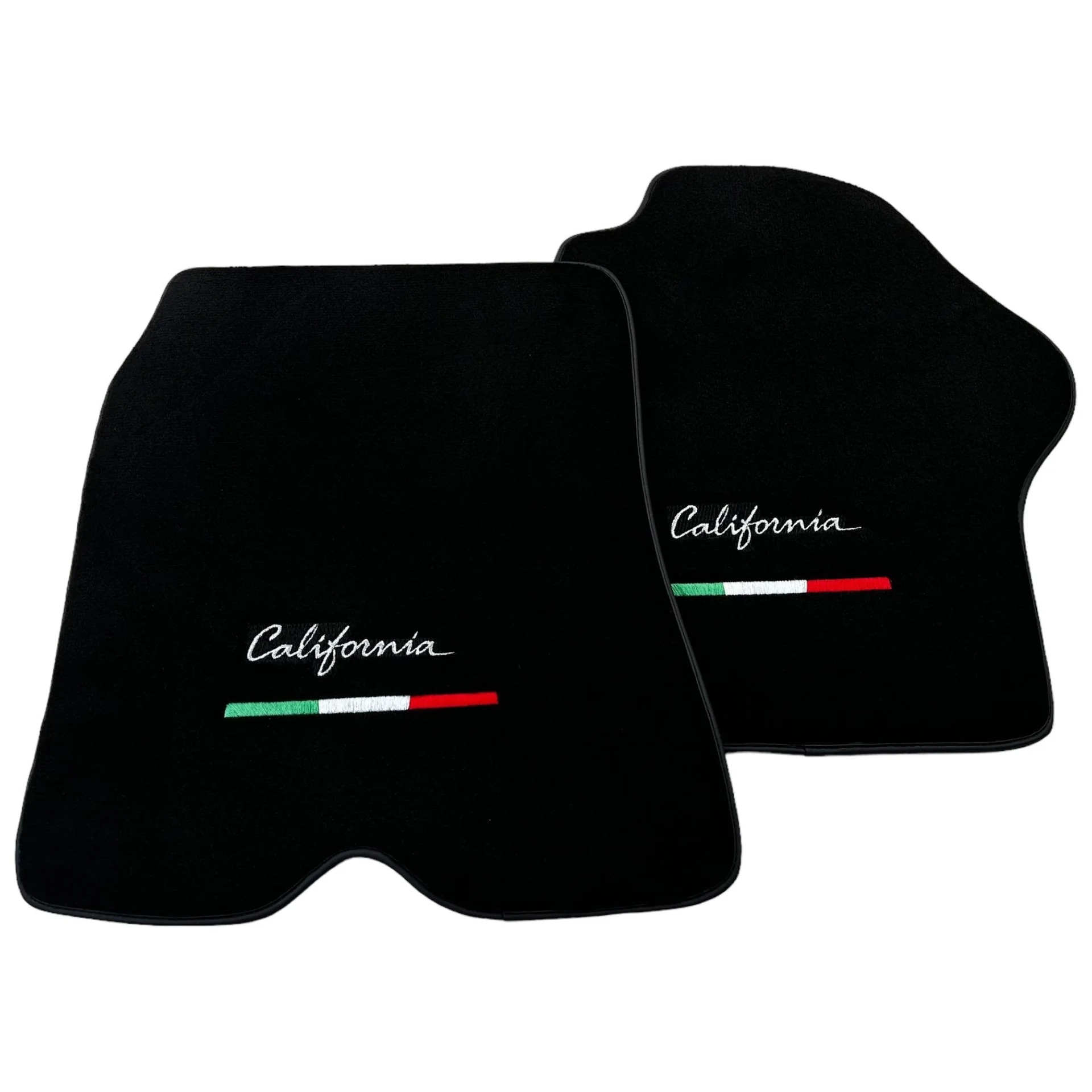 Ferrari California custom fit floor mats, premium quality material, precise fitment for luxury vehicle protection.
