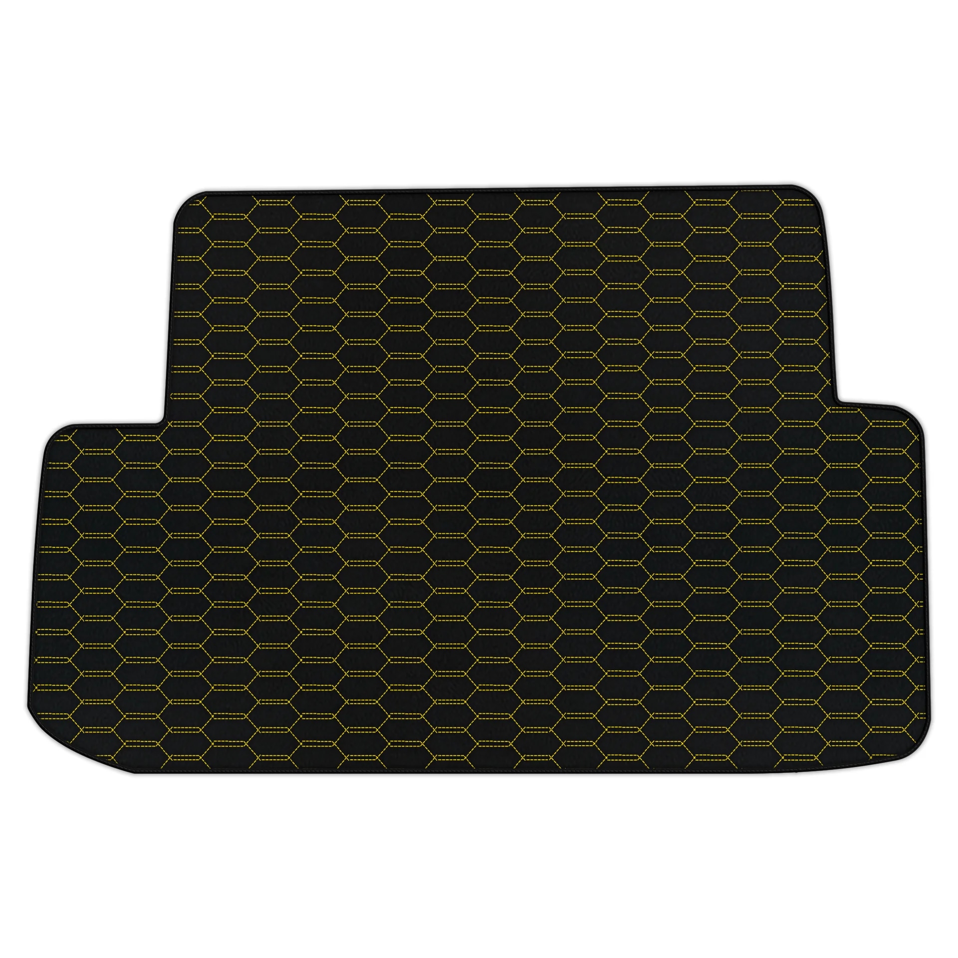 Ferrari California custom fit floor mat, premium quality with precise fitment, featuring a stylish hexagonal pattern.