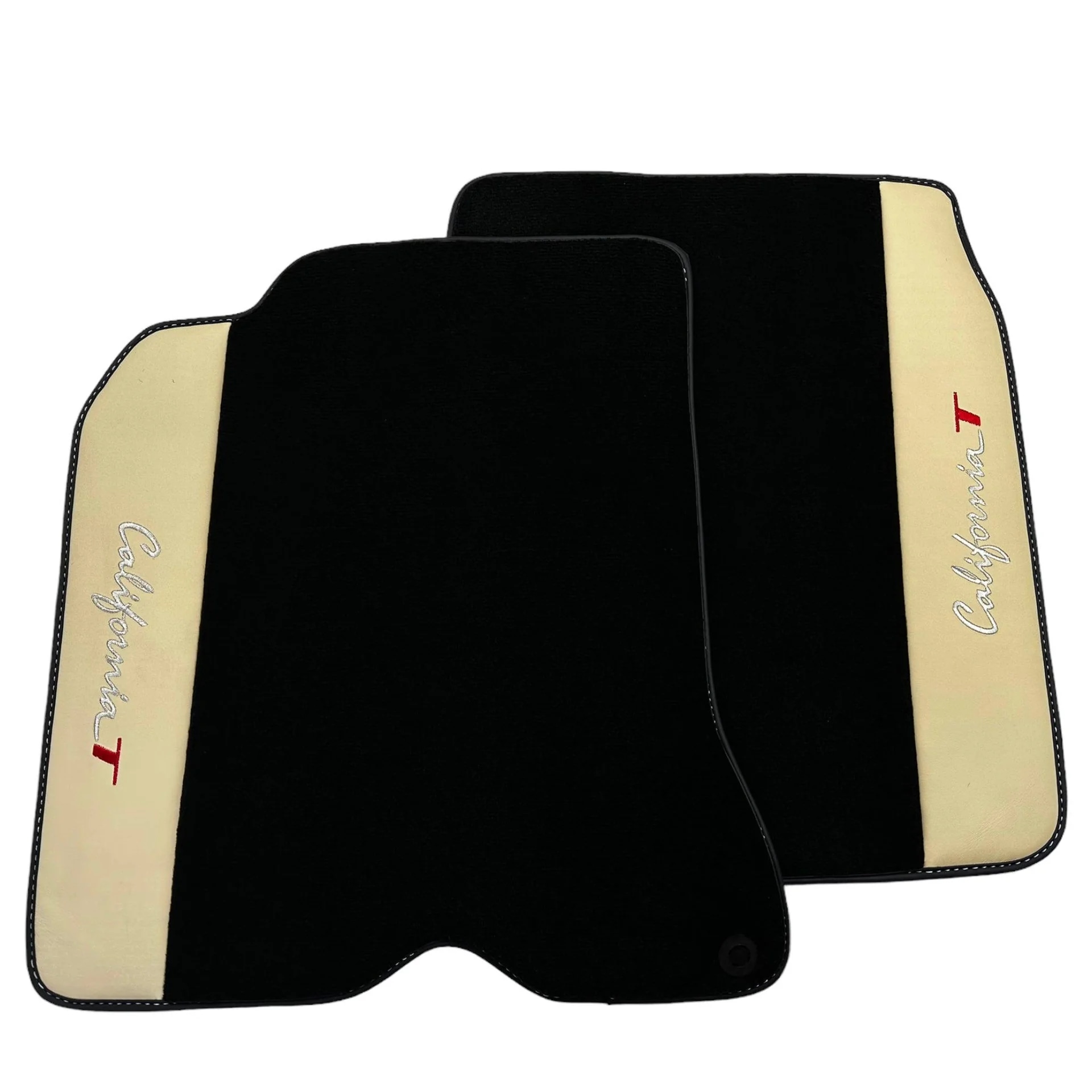 Custom fit Ferrari California T floor mats, premium quality, featuring precise fitment for optimal protection and style.