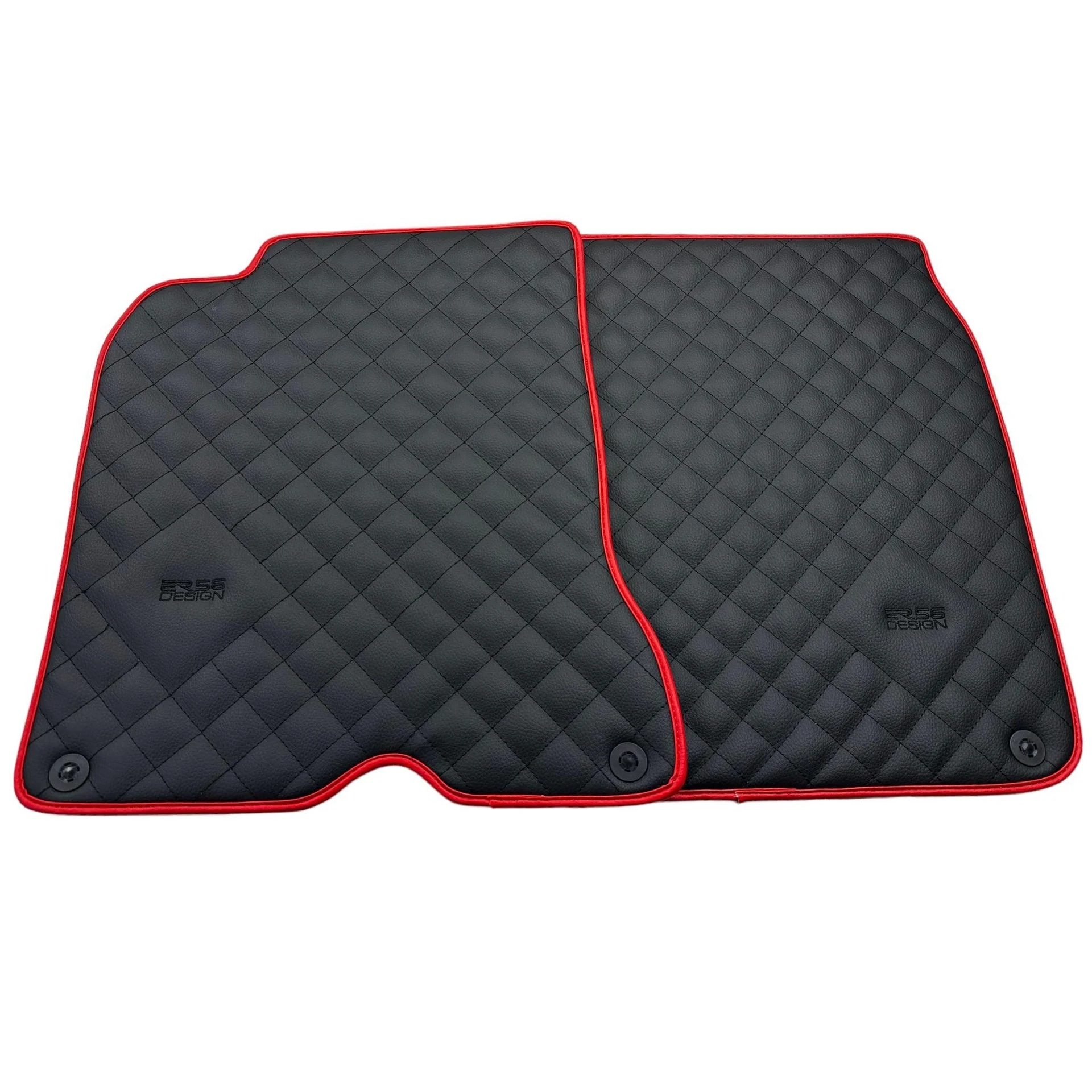 Premium quality custom-fit Ferrari California T floor mats with precise fitment, featuring a stylish quilted design.