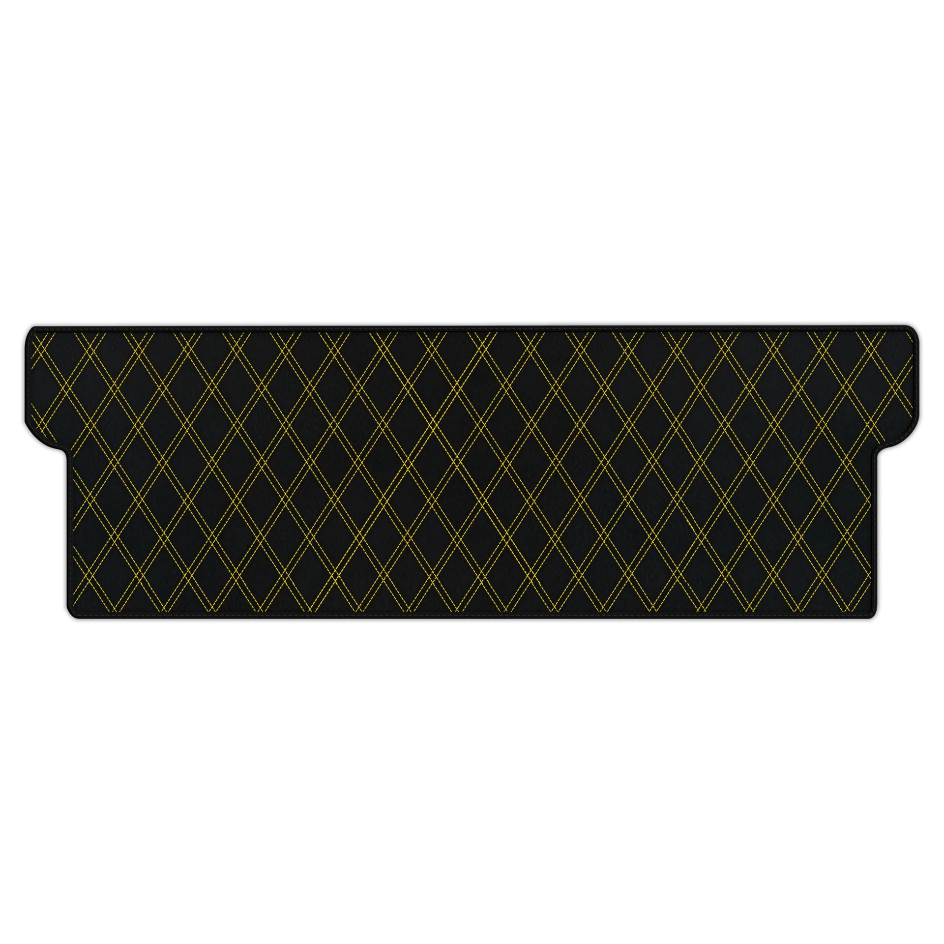 Ferrari Dino GT4 custom fit floor mat, premium quality with precise fitment, featuring a stylish black and yellow diamond pat