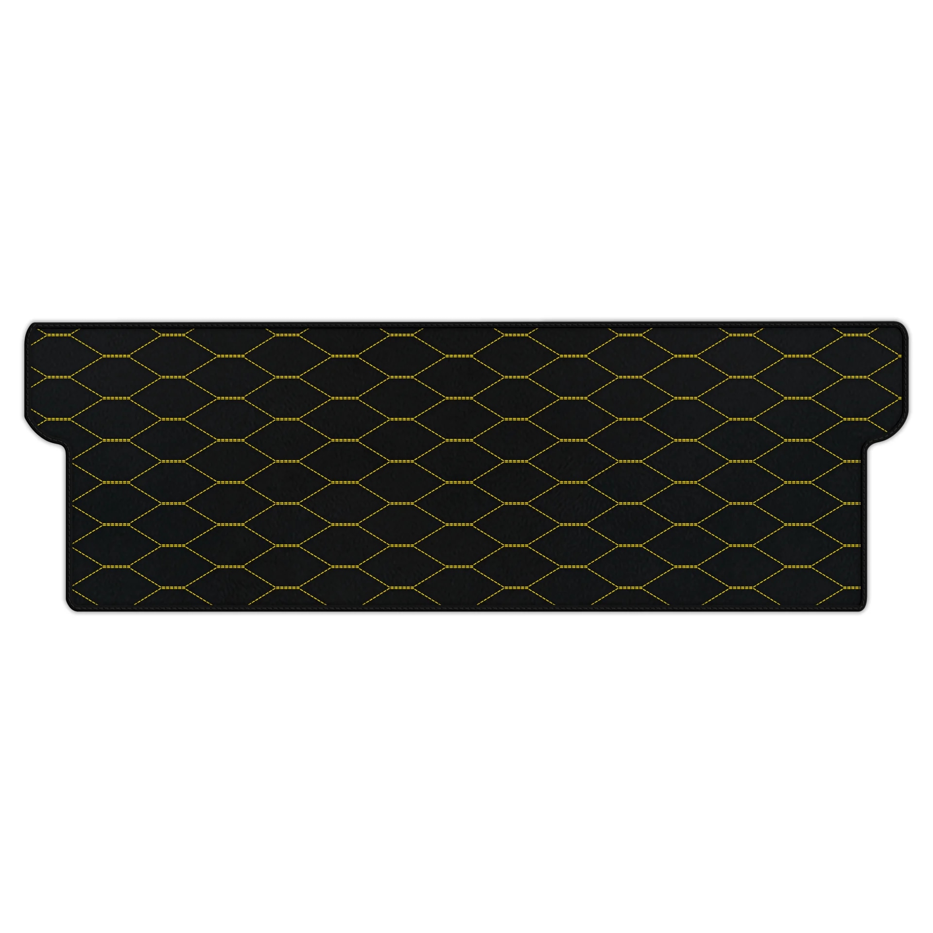 Custom fit Ferrari Dino GT4 floor mat, premium quality material, precise fitment, stylish black design with yellow accents.