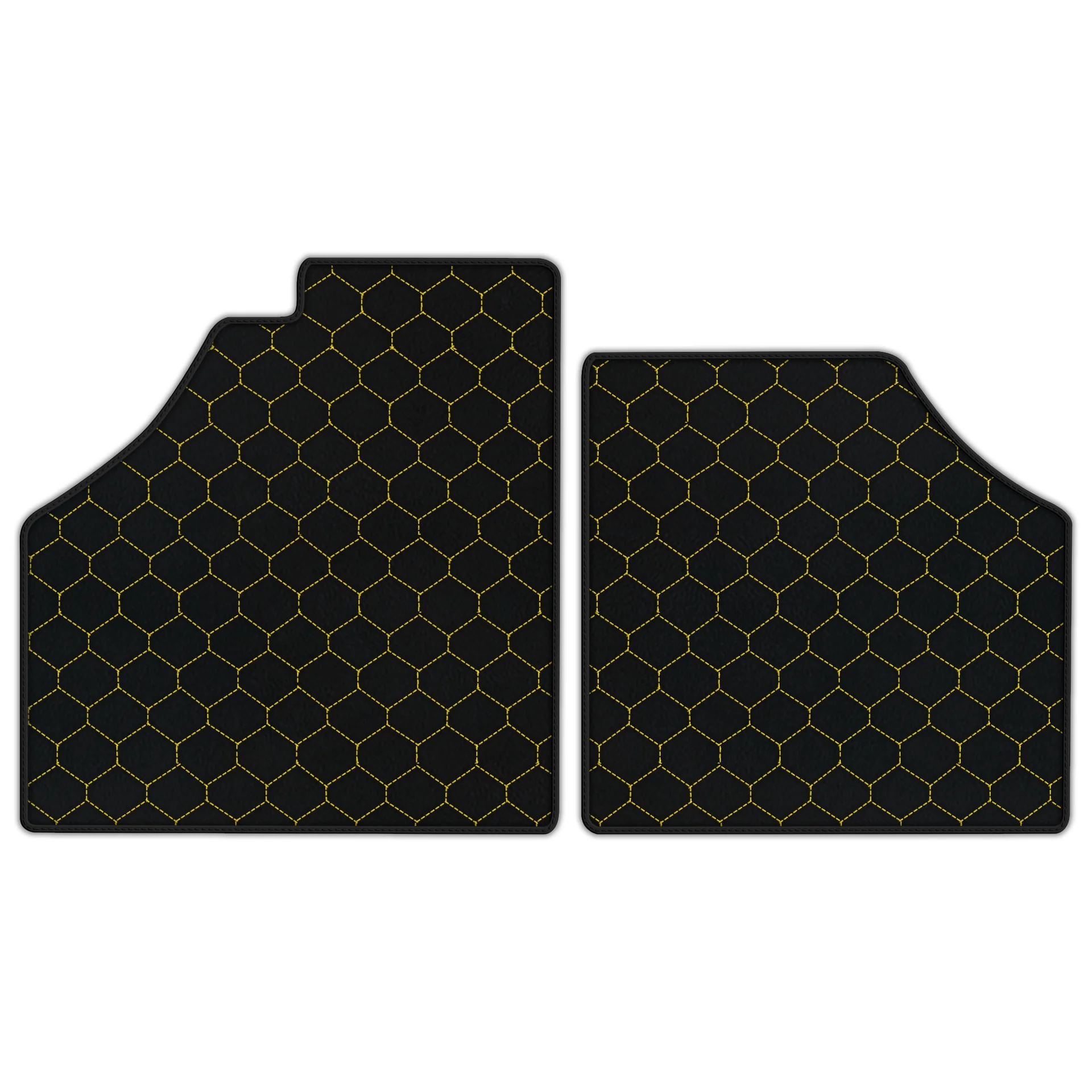 Custom-fit Ferrari Enzo floor mats, premium quality with precise fitment, featuring a stylish honeycomb design.