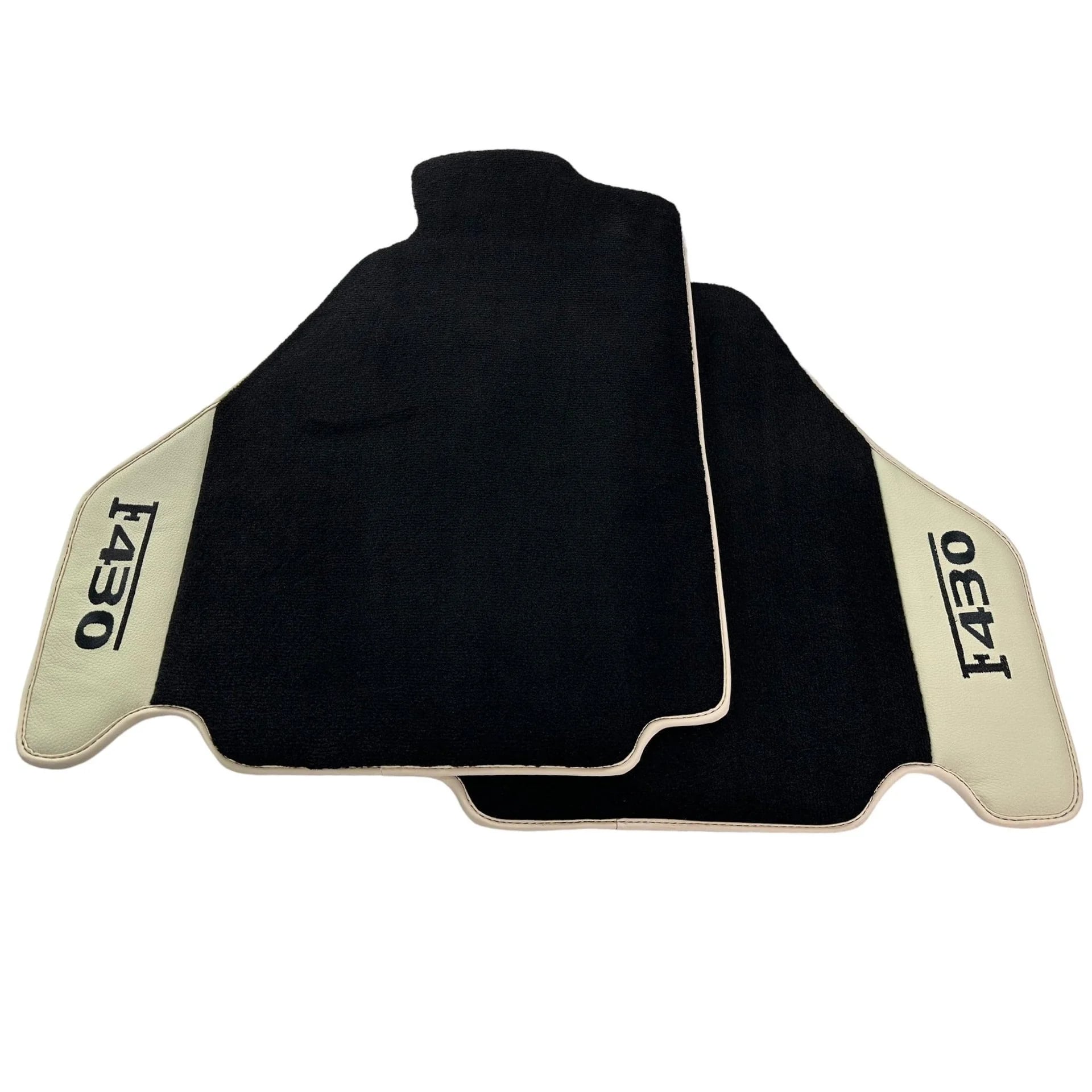 法拉利 F430 (2004-2009) 黑色地墊配米色皮革