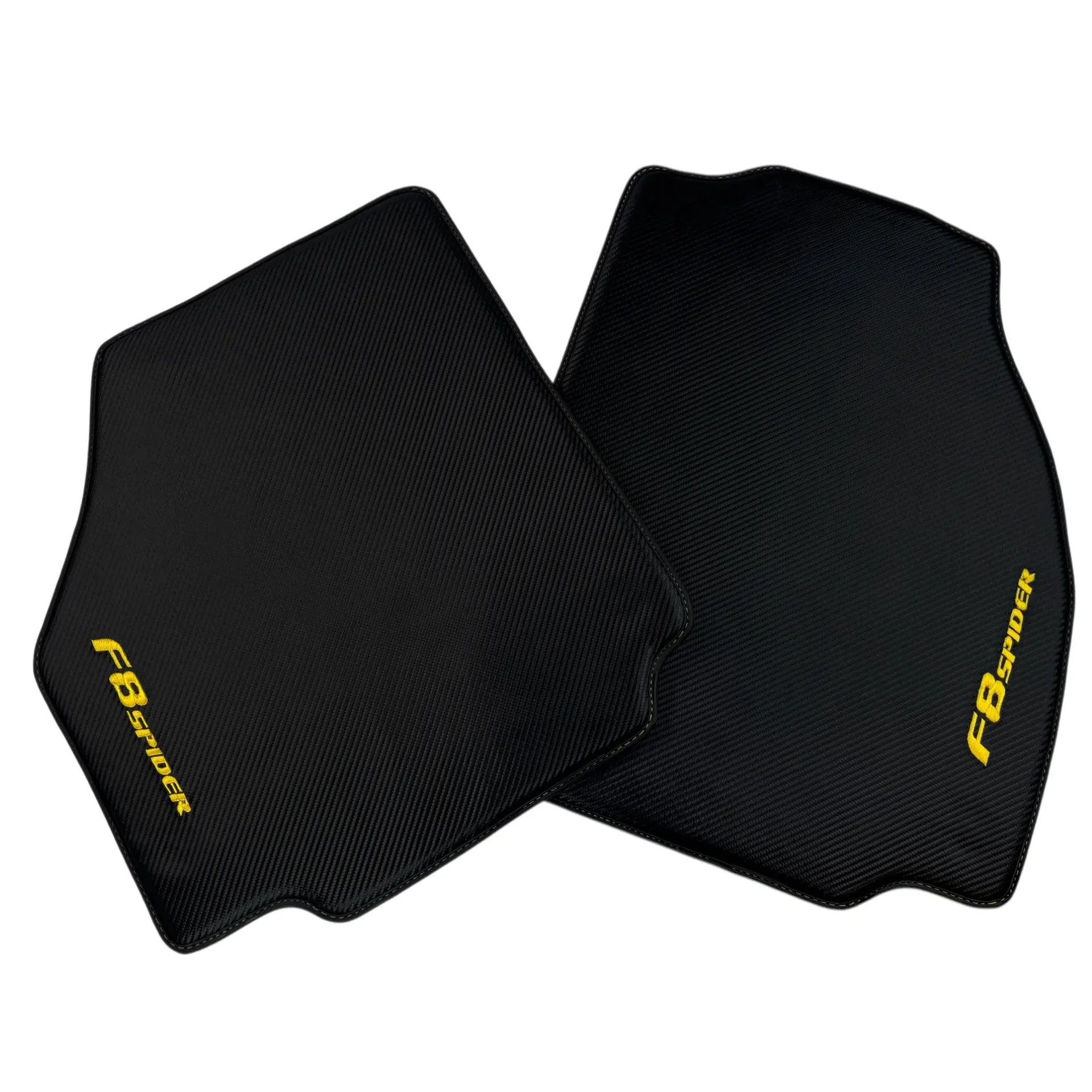 フェラーリ F8 トリブート用フロアマット、カスタムフィット、プレミアム品質、耐久性のあるデザイン。