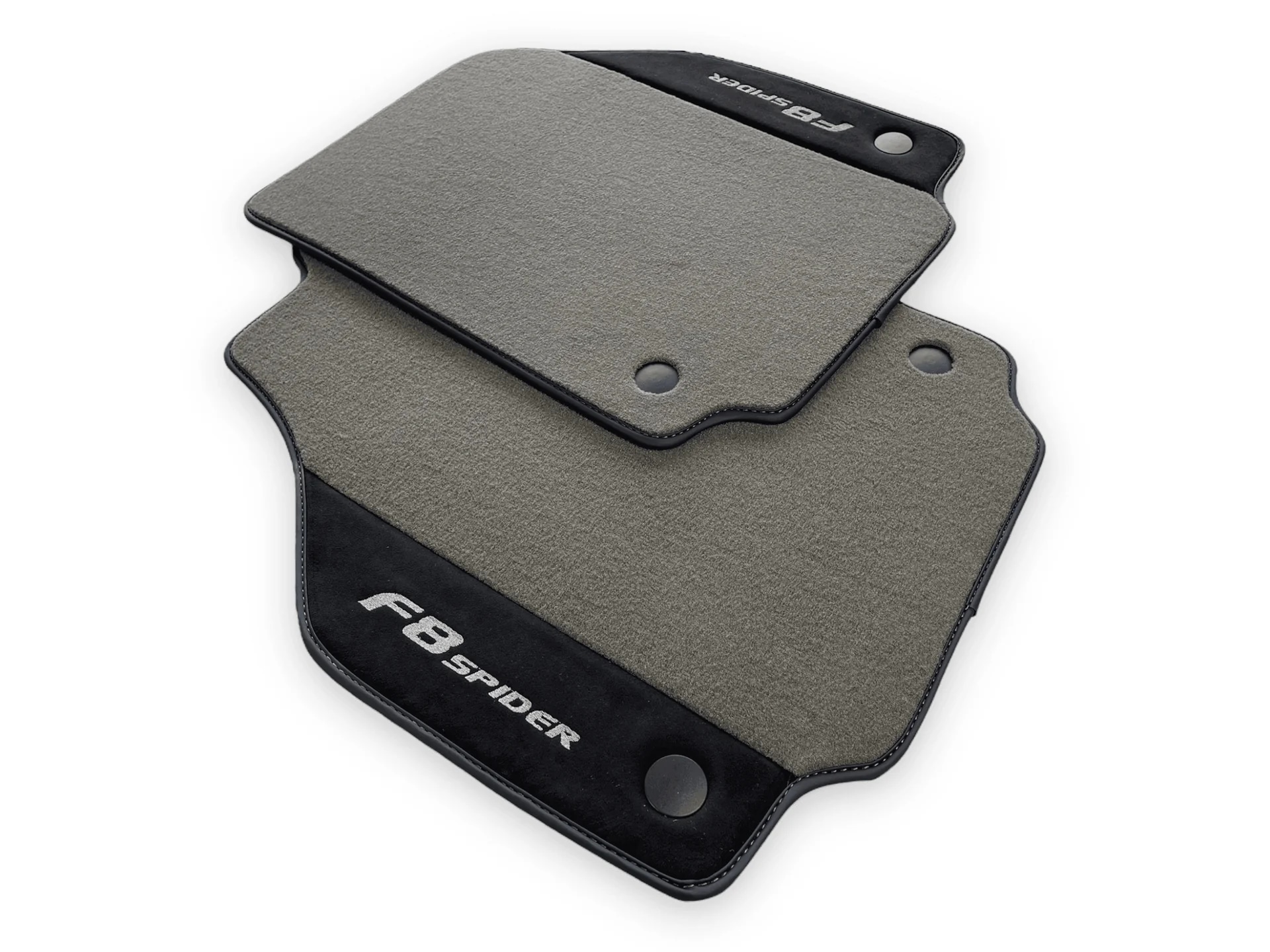 "페라리 F8 트리뷰토 바닥 매트, 프리미엄 품질, 맞춤형 핏, 내구성 있는 소재, 세련된 디자인."