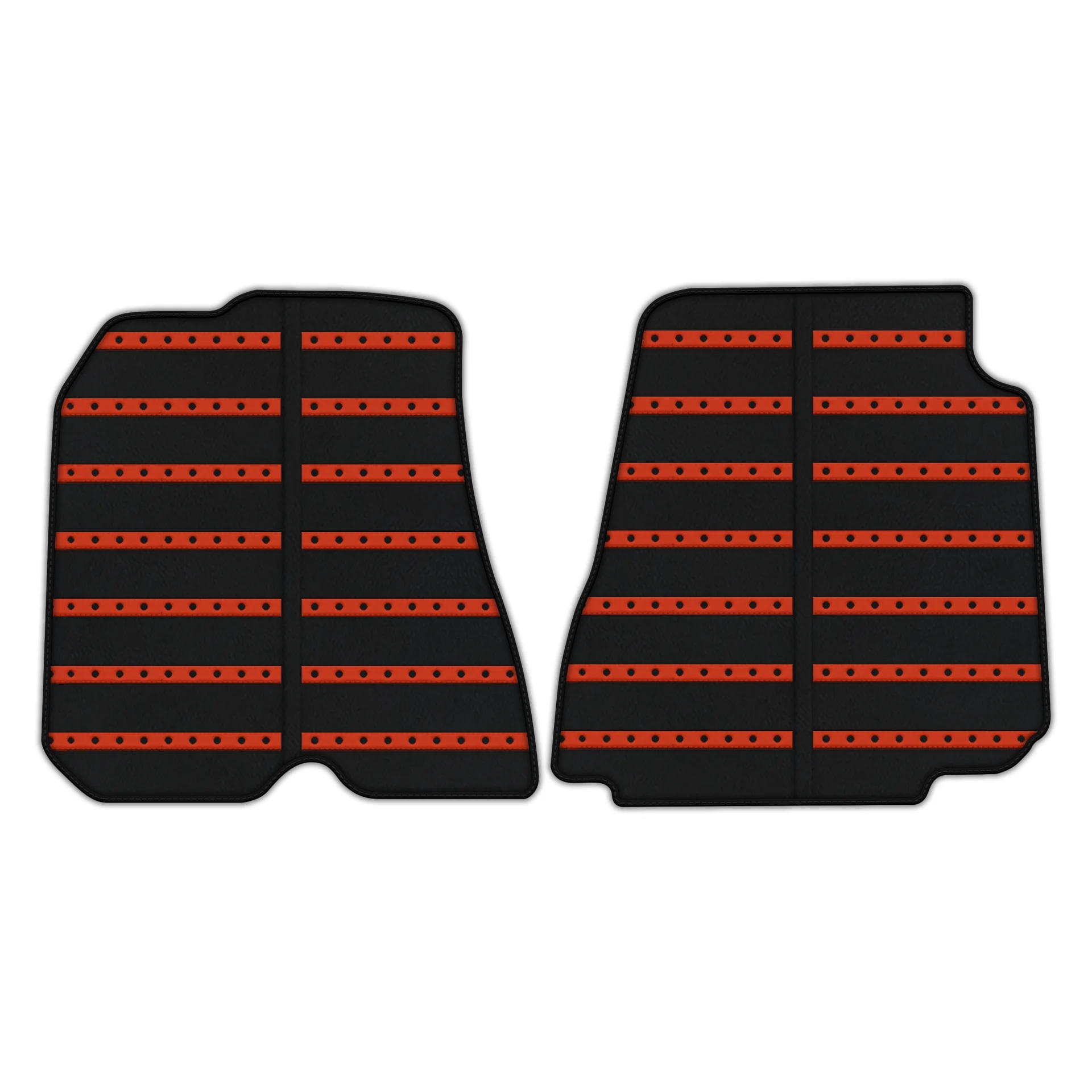 高級Ferrari GTC4 Lusso地墊,精確合身,耐用黑色材質搭配紅色細節。