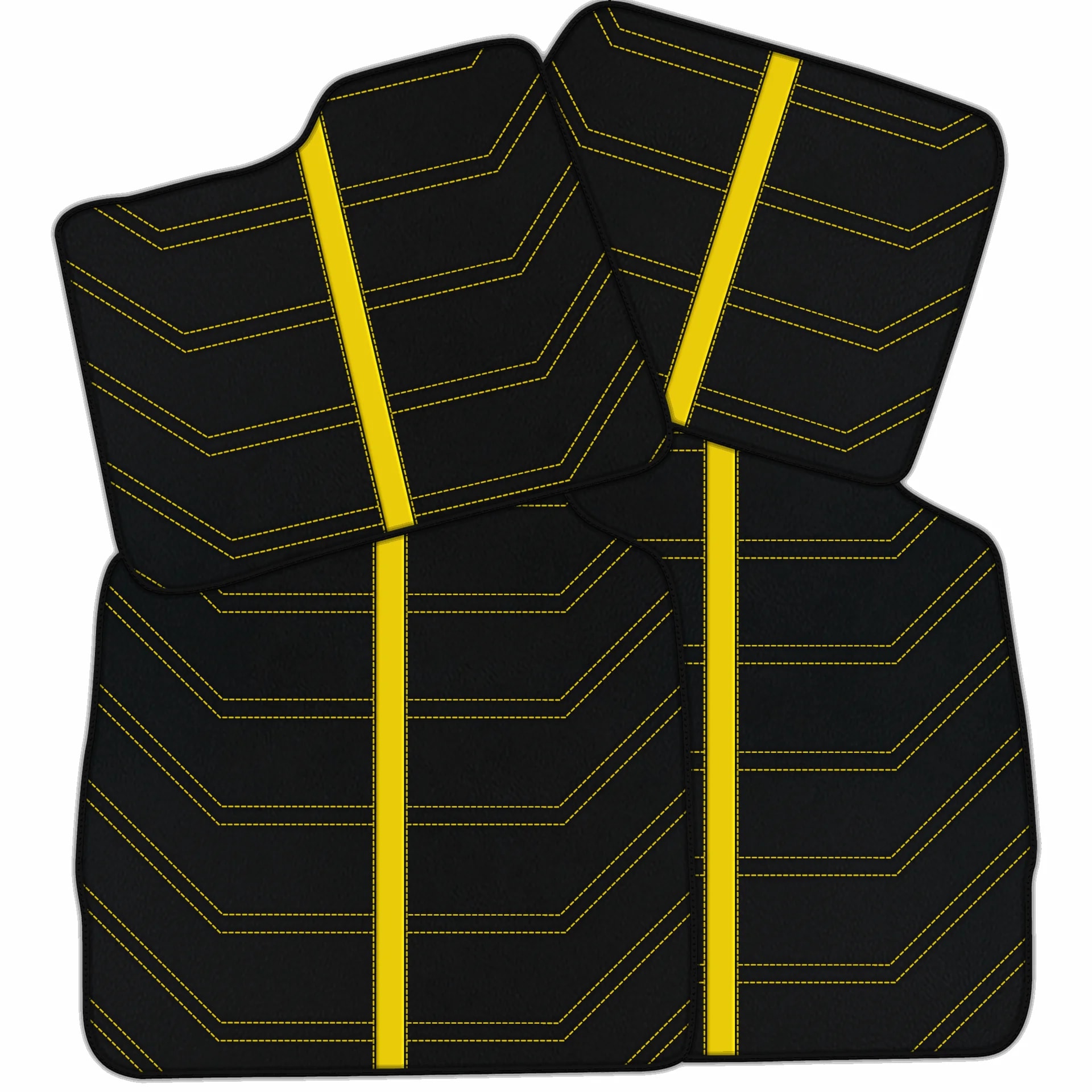 Customizable A1 Edition leather floor mats for Ferrari Purosangue